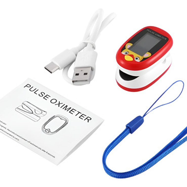 Oximetro De Pulso Usb Pediátrico Saturómetro Recargable  1
