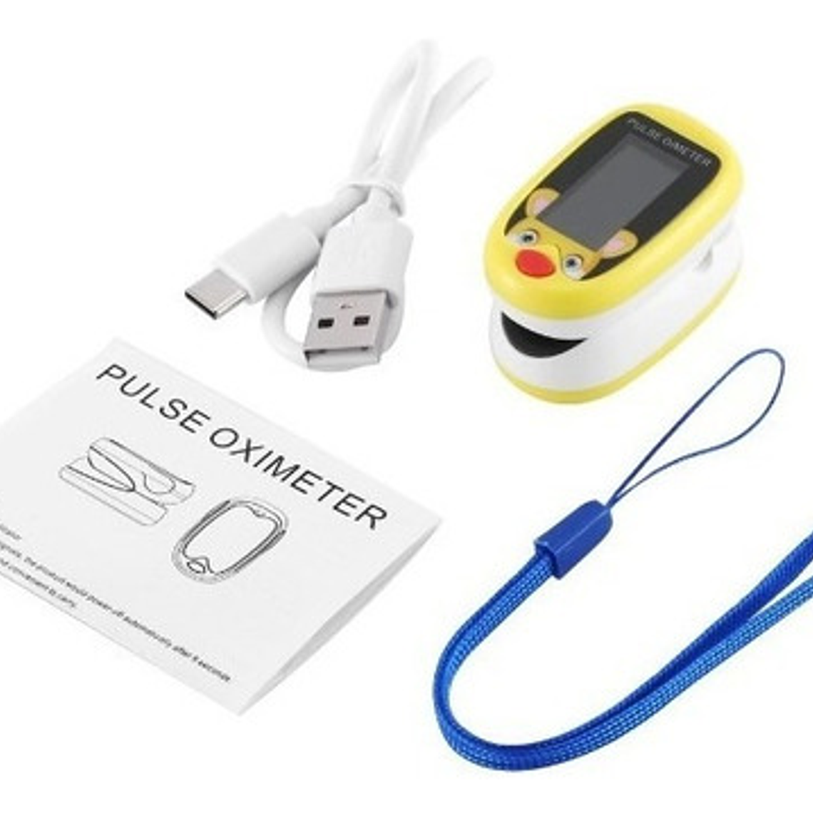 Oximetro De Pulso Usb Pediátrico Saturómetro Recargable  11