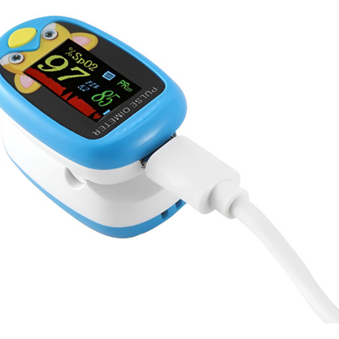Oximetro De Pulso Usb Pediátrico Saturómetro Recargable  15