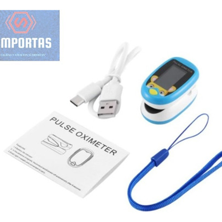 Oximetro De Pulso Usb Pediátrico Saturómetro Recargable  19