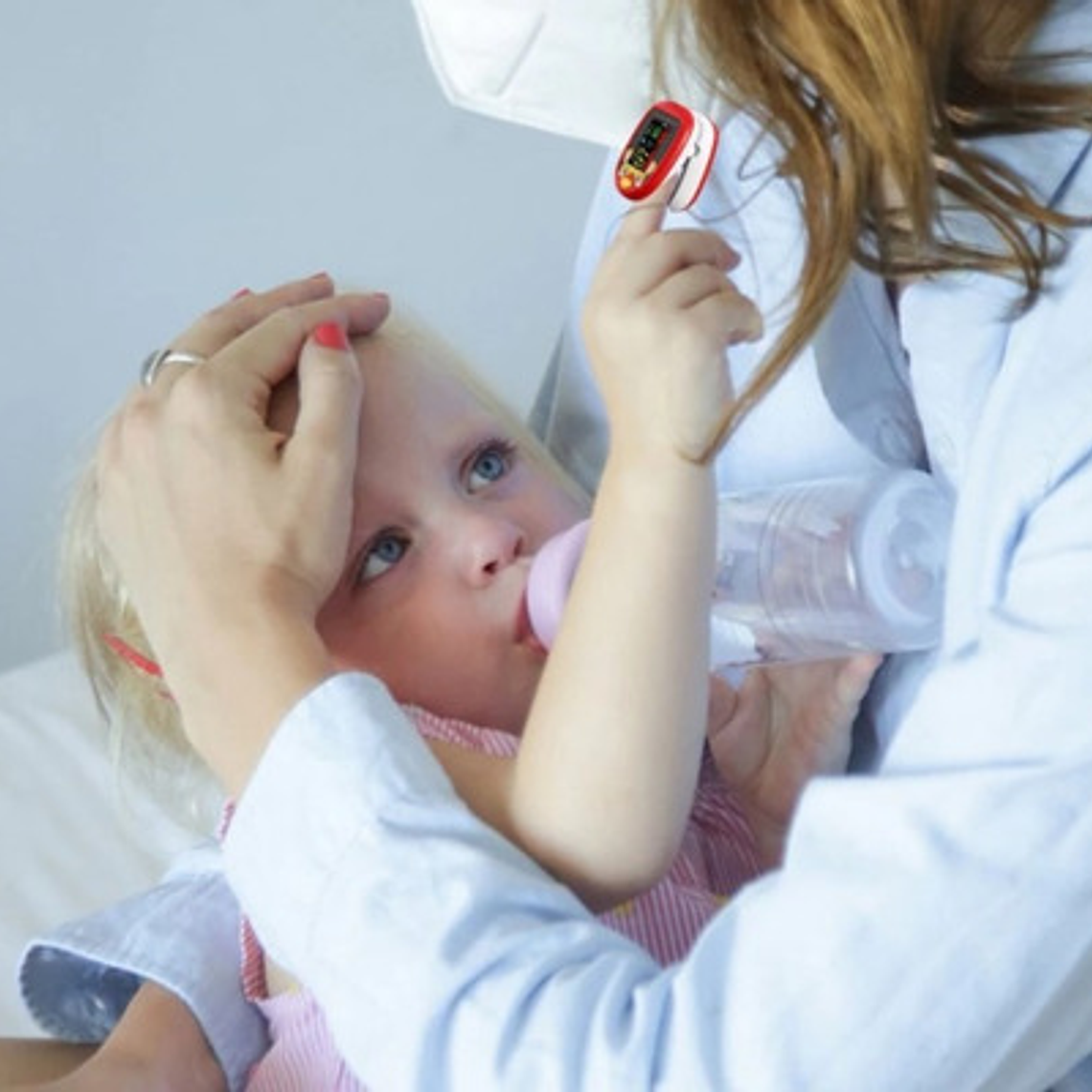 Oximetro De Pulso Usb Pediátrico Saturómetro Recargable  20