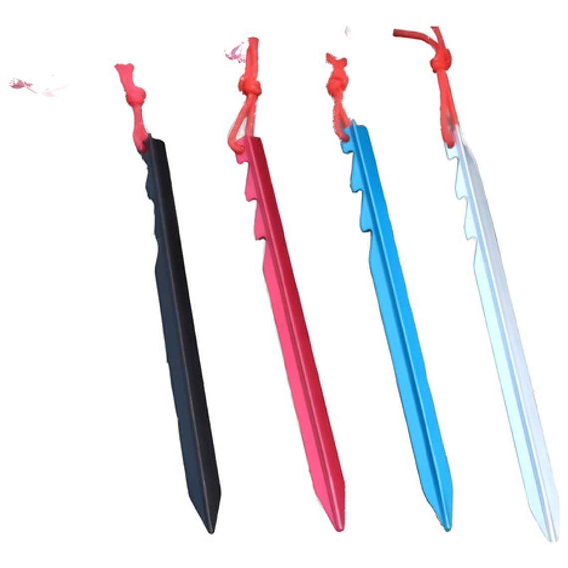 Estacas De Aluminio Para Carpa Metalizadas 6 Uds. Stgo. 1