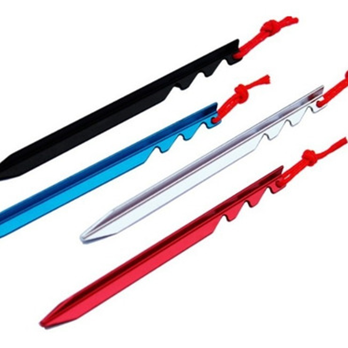 Estacas De Aluminio Para Carpa Metalizadas 6 Uds. Stgo. 4