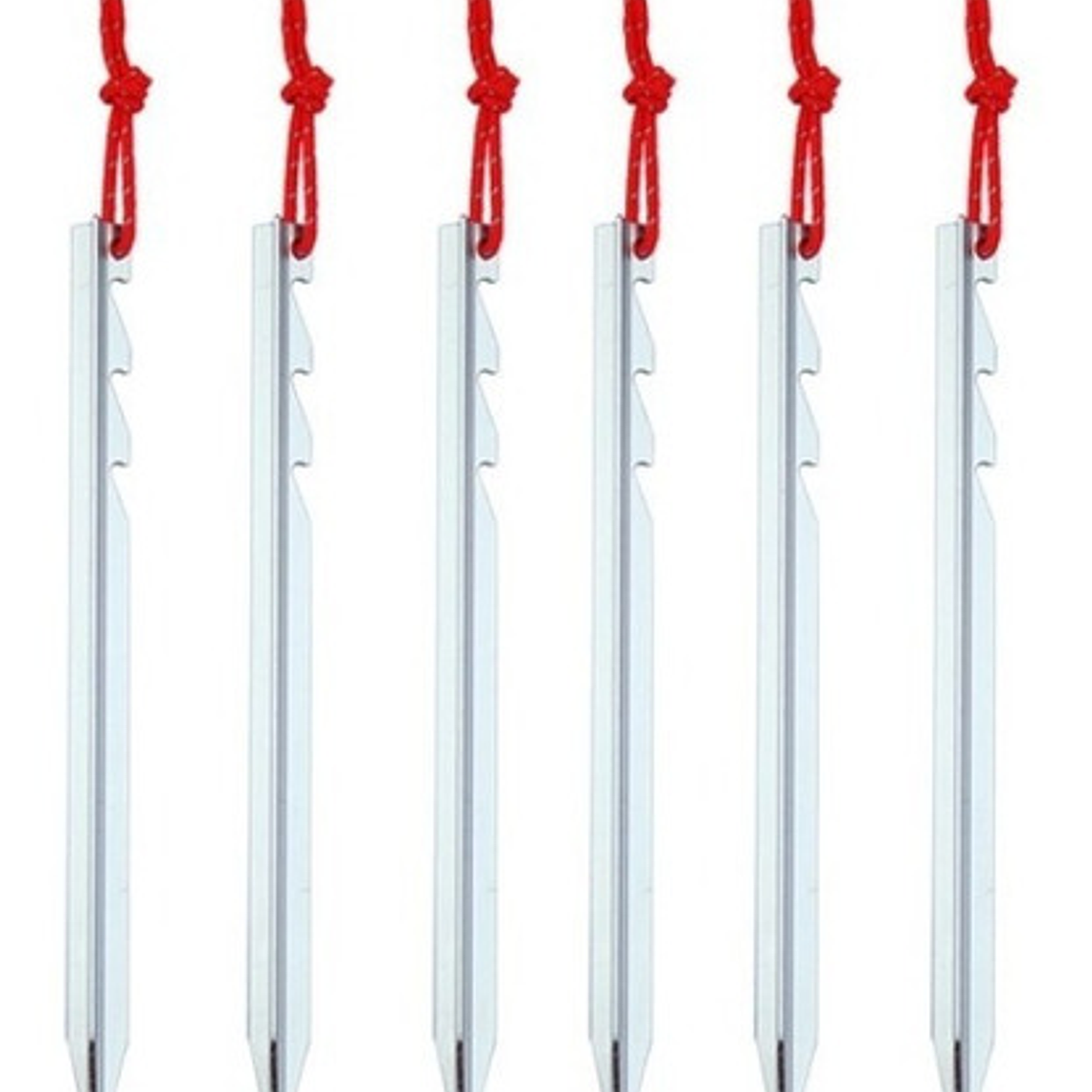 Estacas De Aluminio Para Carpa Metalizadas 6 Uds. Stgo. 11