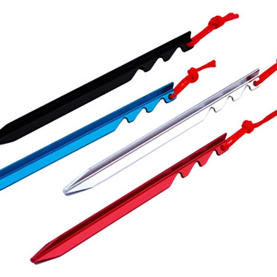 Estacas De Aluminio Para Carpa Metalizadas 6 Uds. Stgo. 23