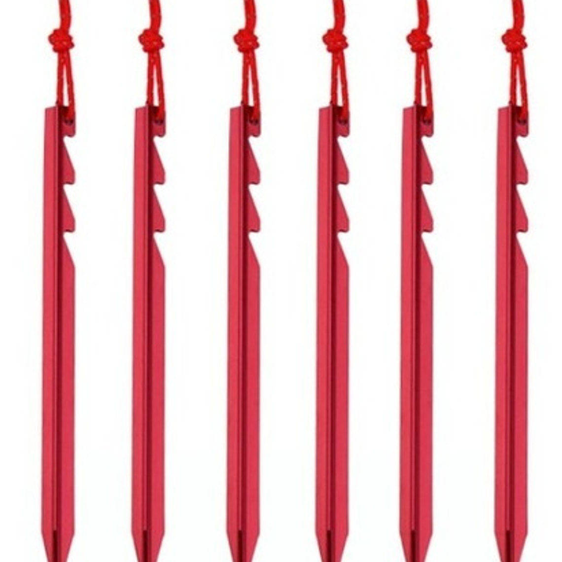 Estacas De Aluminio Para Carpa Metalizadas 6 Uds. Stgo. 26