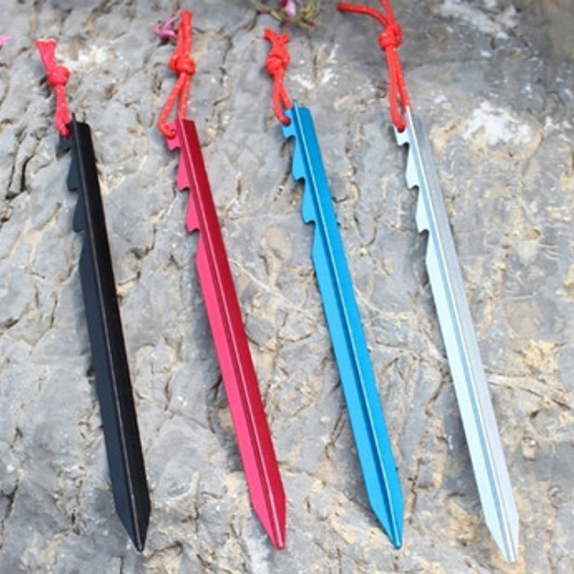 Estacas De Aluminio Para Carpa Metalizadas 6 Uds. Stgo. 29