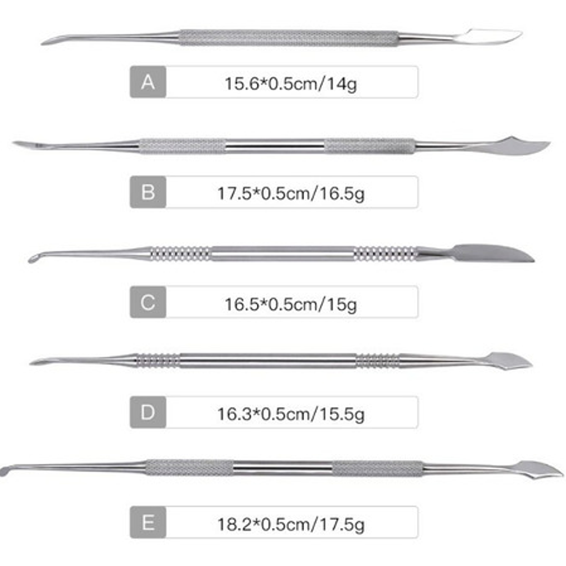 Set Espátulas Tallado Dental Laboratorio 10u Estuche Stgo. 6