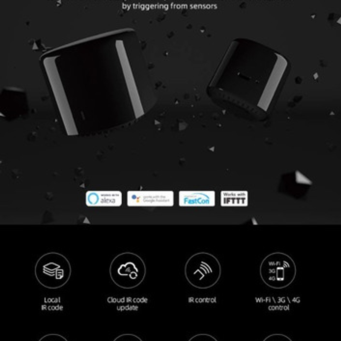 Controlador Ir Rm4 Bestcon Smart Home Negro Santiago 4