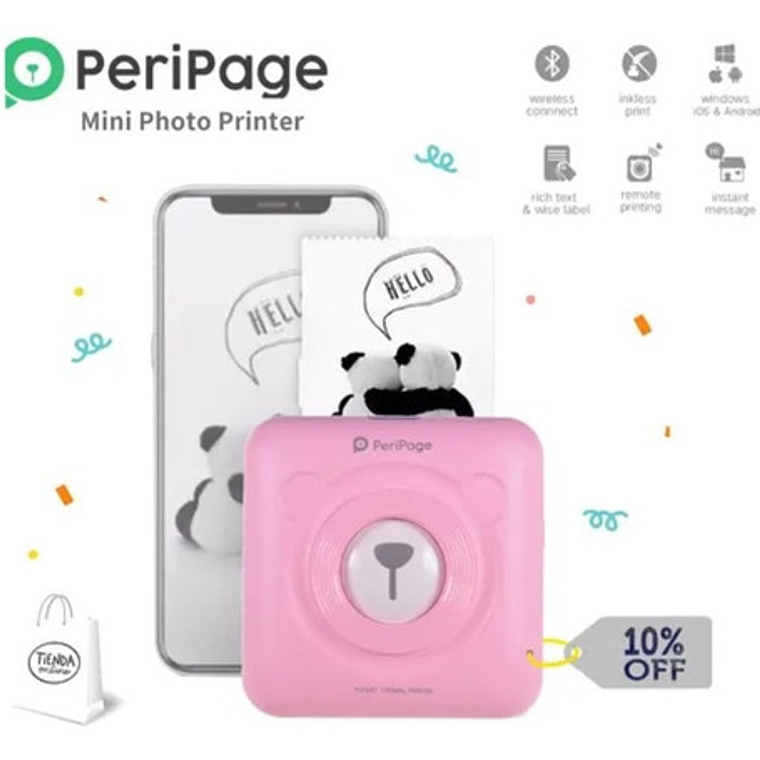 Mini Impresora Térmica Peripage Bt Portátil Goojprt Santiago 21
