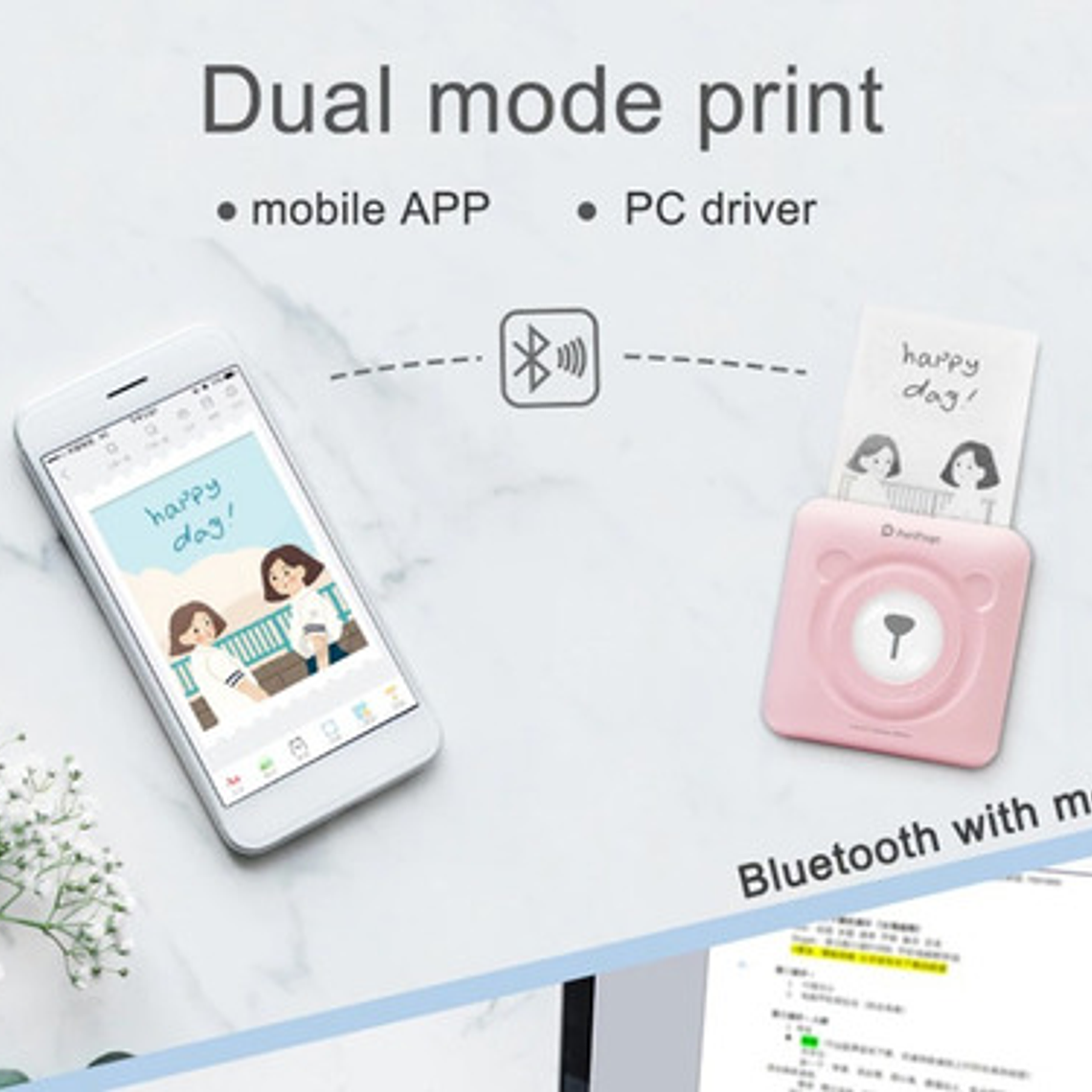 Mini Impresora Térmica Peripage Bt Portátil Goojprt Santiago 24