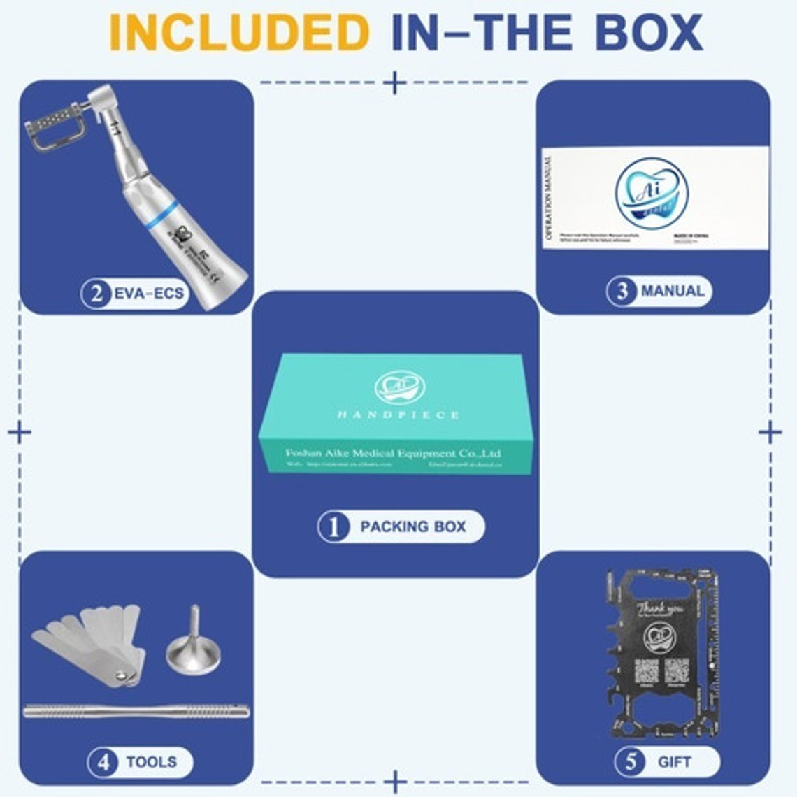 Contra Angulo Dental Interproximal Stripping 1:1 Oscilante 5