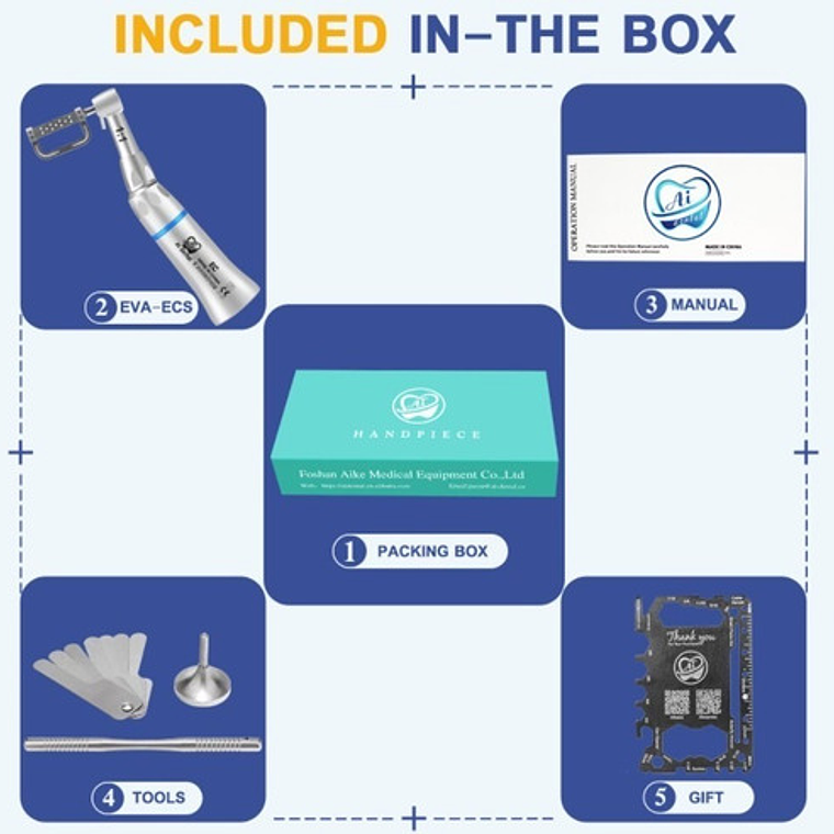 Contra Angulo Dental Interproximal Stripping 1:1 Oscilante 5