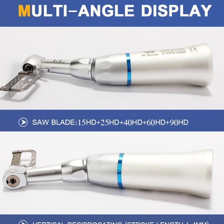 Contra Angulo Dental Interproximal Stripping 1:1 Oscilante 7