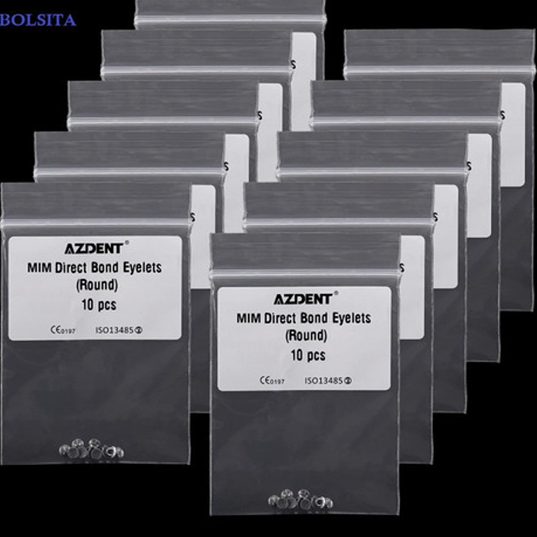 Botones Ortodoncia Con Ojal Linguales Bolsita 10u Santiago 4