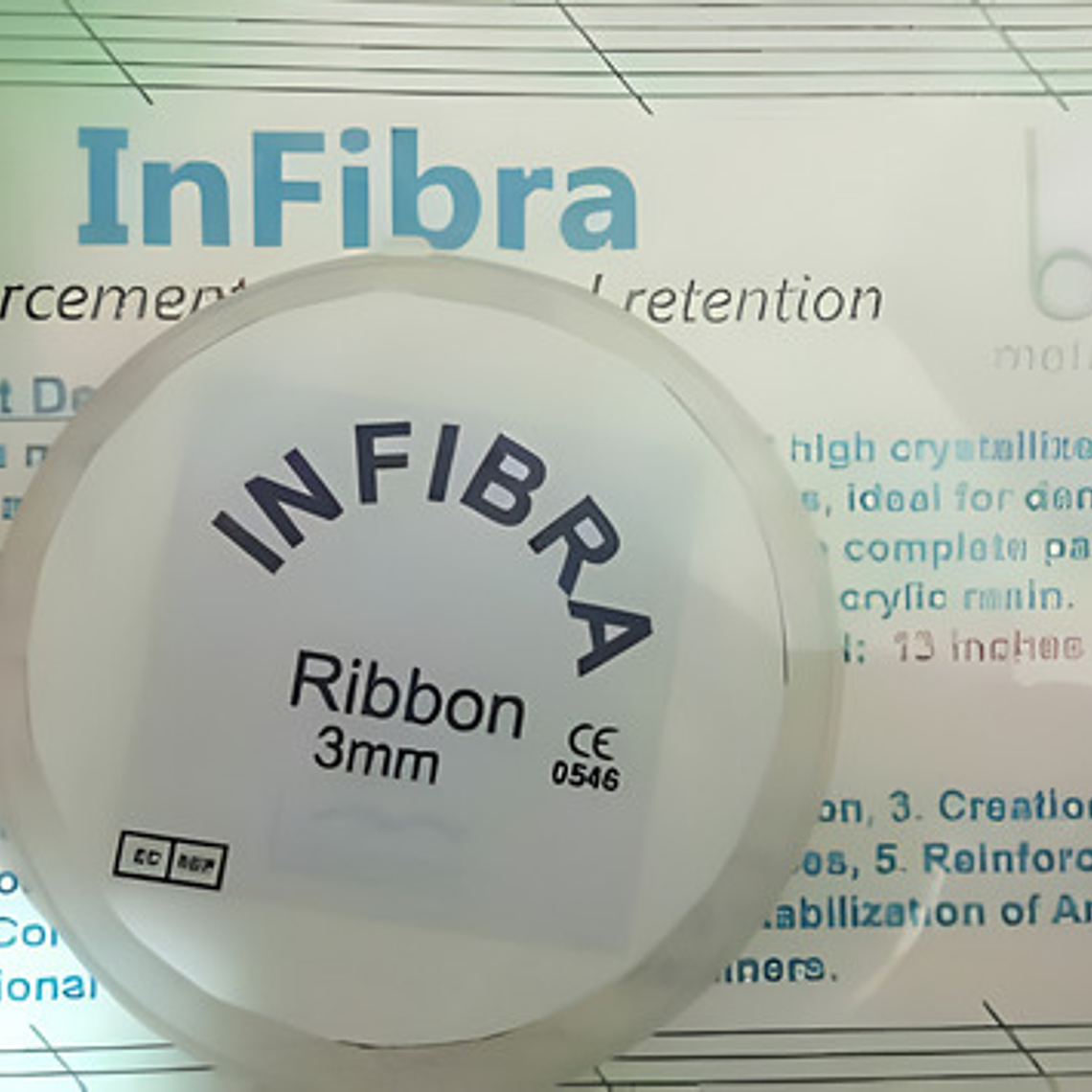 Banda De Refuerzo Dental Tira De Fibra Tipo Ribbon 1 Rollo 2