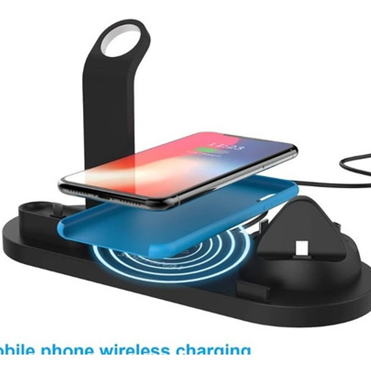 Cargador Inalámbrico 4 En 1 + Enchufe - Envío Gratis Stgo. 5