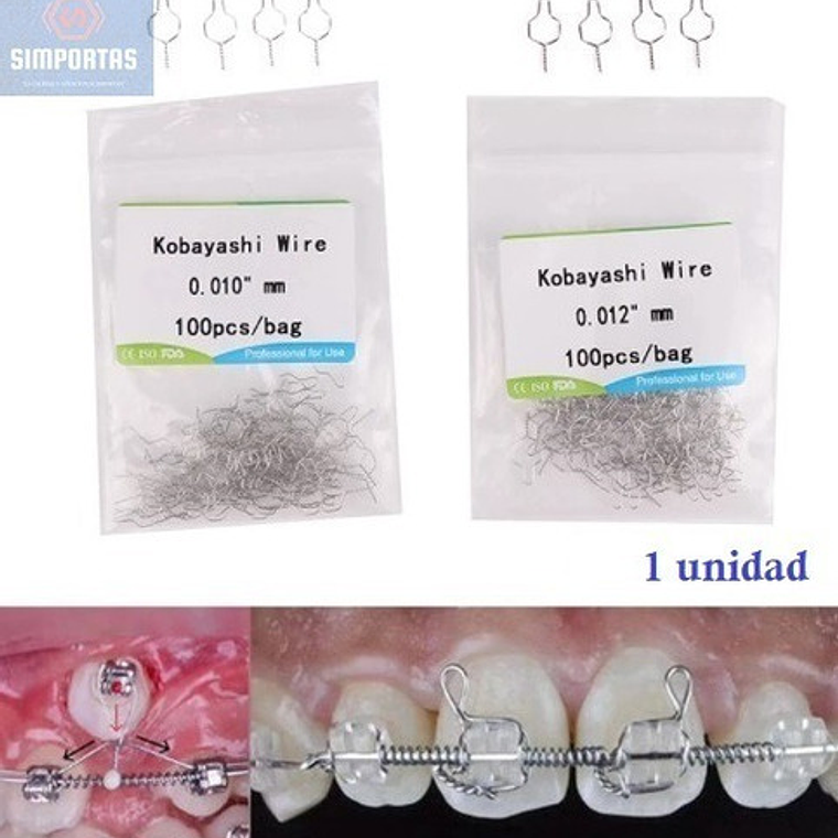 Ligadura Metálica De Ortodoncia X 100u Medidas Santiago 1