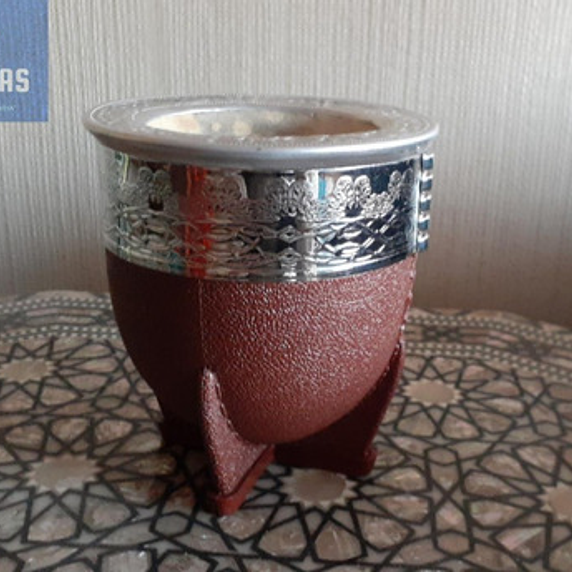 Mate Imperial Grande De Símil-cuero Calabaza Colores Stgo. 10