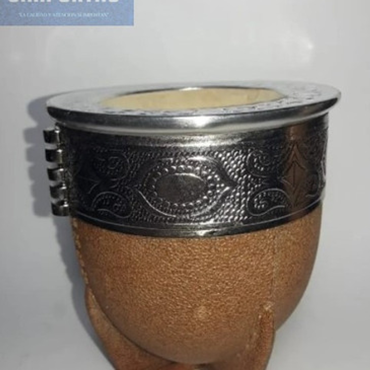 Mate Imperial Grande De Símil-cuero Calabaza Colores Stgo. 17