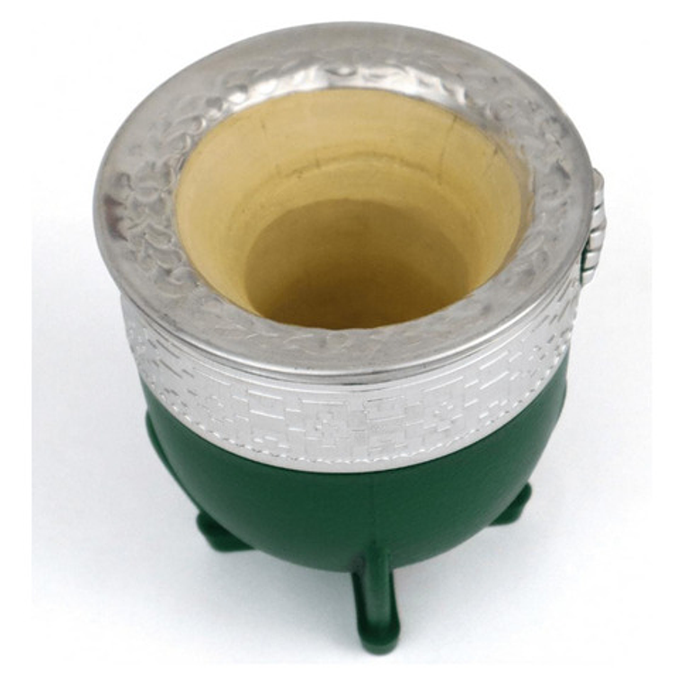 Mate Imperial Grande De Símil-cuero Calabaza Colores Stgo. 31