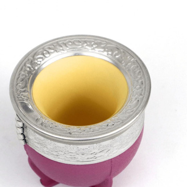 Mate Imperial Grande De Símil-cuero Calabaza Colores Stgo. 32