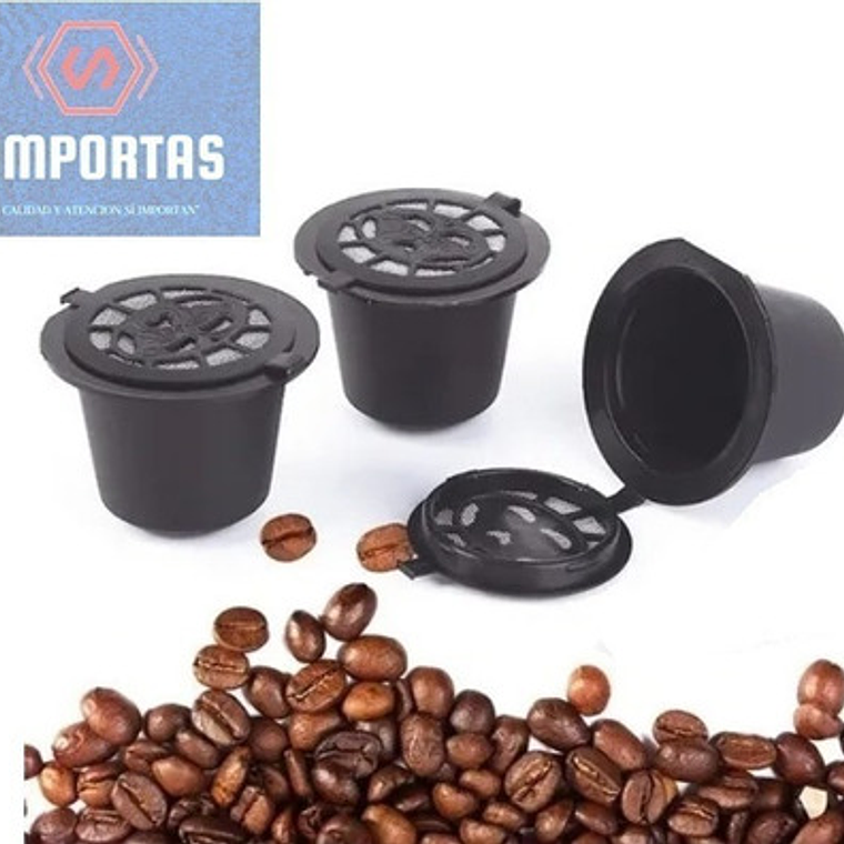 3x Capsula Café Reutilizables Recargables Nespresso Santiago 2