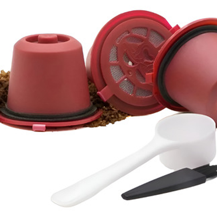 3x Capsula Café Reutilizables Recargables Nespresso Santiago 7