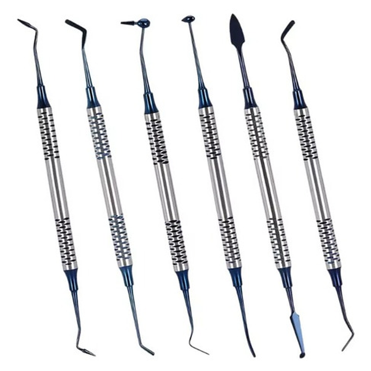 Espátulas De Composite Resina Dental Set 6u Santiago 9