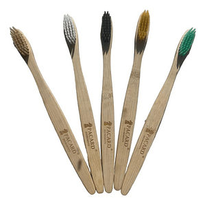 Pack 50 Cepillos De Dientes De Bambú Ecológico Calidad Stgo