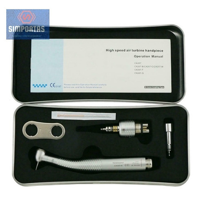 Turbina Dental Led Fibra Óptica Roto Quick Sistema 6h Stgo. 1