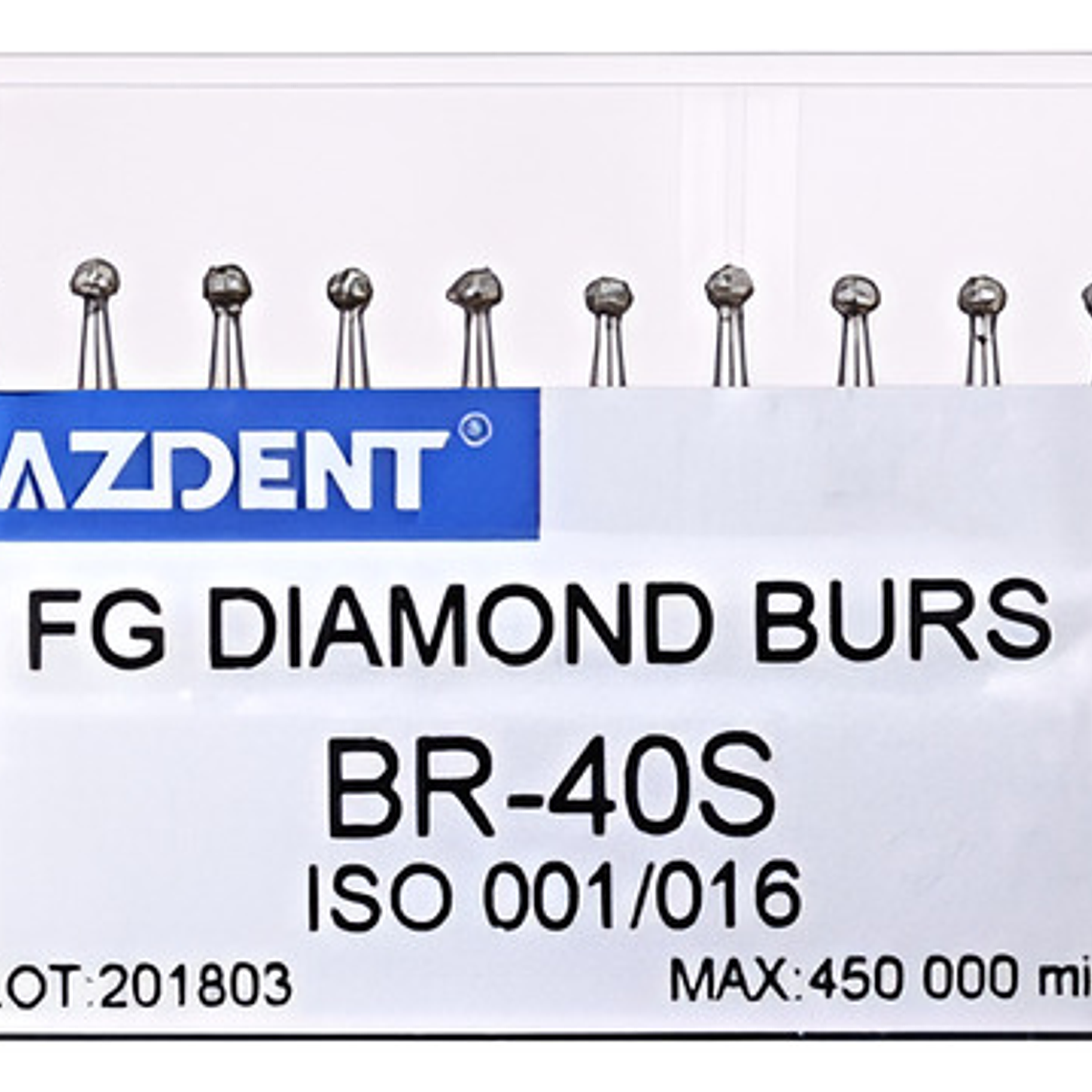 Fresas Redondas Piedras Diamante Odontología Br-40s Set 10u 1