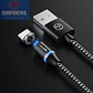 Cable Cargador Rápido 2.4 Amp Tipo Micro Usb  Con Imán Negro - Miniatura 2