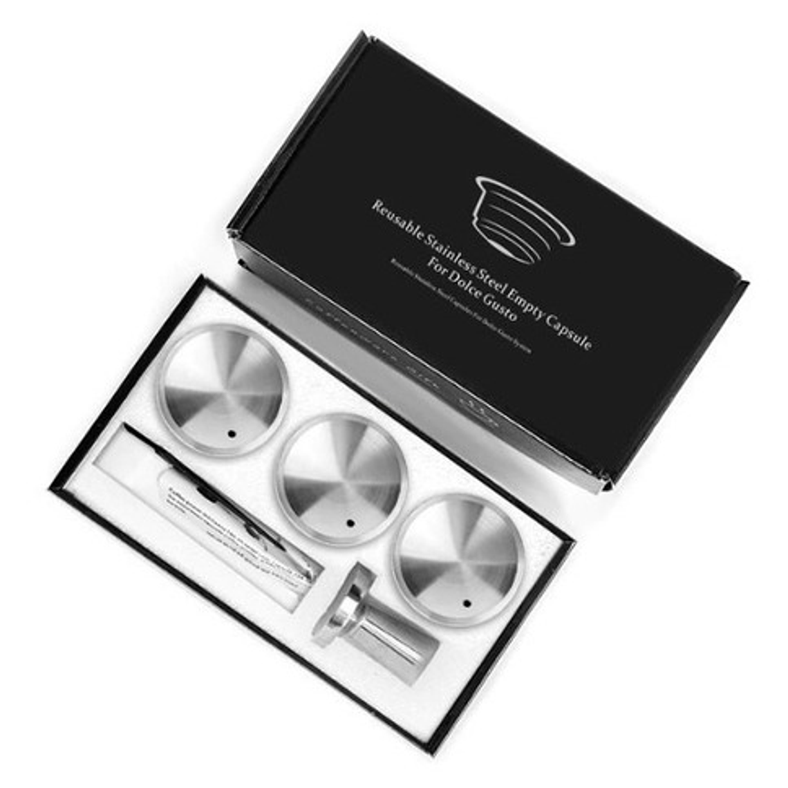 Pack Capsula Dolce Gusto Reutilizable Tapa Metálica Premium 1