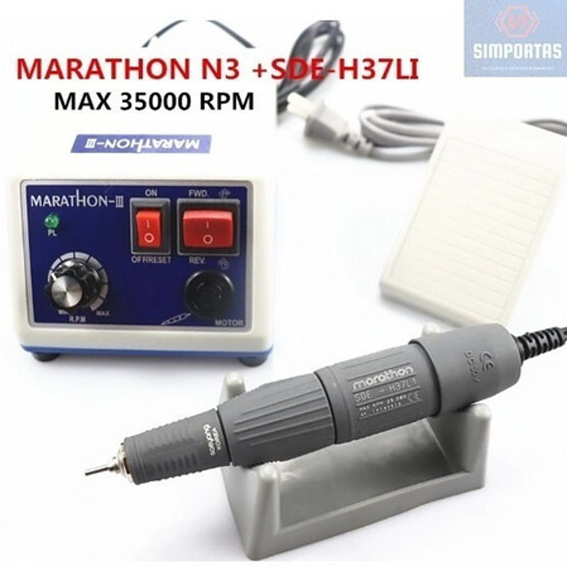 Micromotor Dental Eléctrico Profesional Marathon N3 Santiago 3