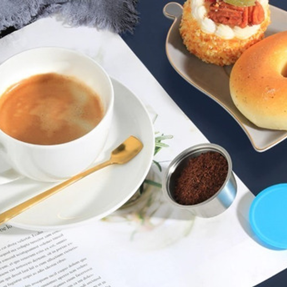 Capsula Dolce Gusto Reutilizable Acero Inoxidable Tapa Azul 4