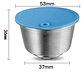 Capsula Dolce Gusto Reutilizable Acero Inoxidable Tapa Azul - Miniatura 10