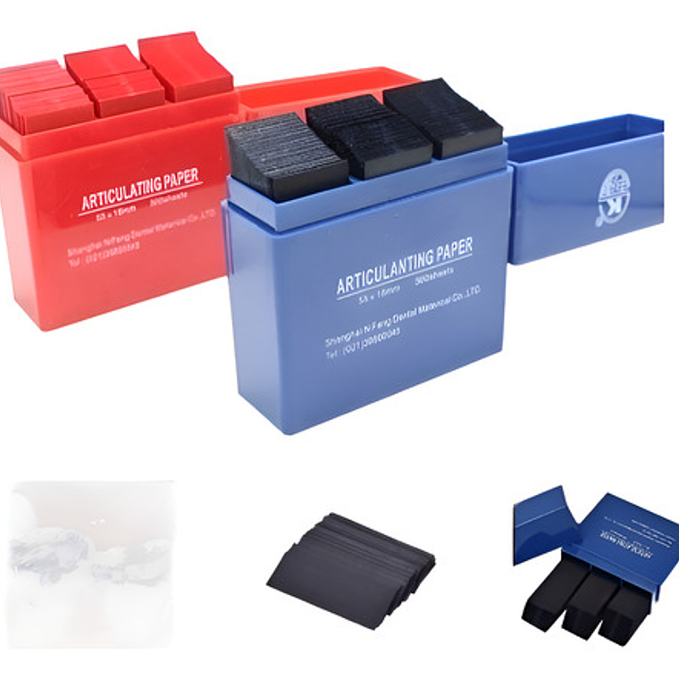 Pack 2x Papel Articular Dental Oclusión (600u) Calidad Envío 1