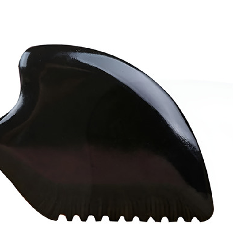 Piedra Herramienta Masaje Facial Gua Sha Obsidiana Modelos 4