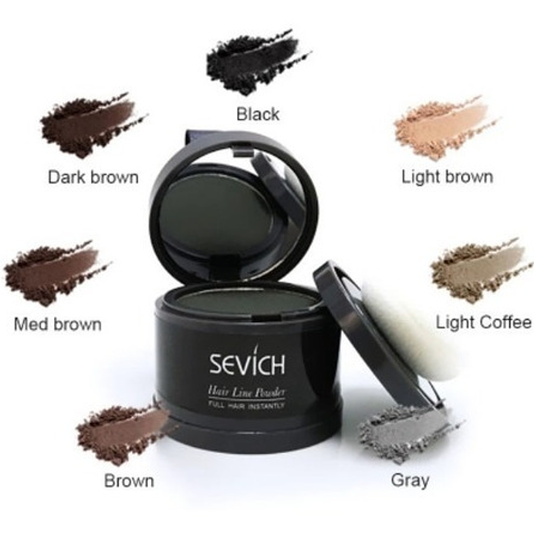 Sombra Sevich Cubre Canas Y Calvicie Barba Colores 4grs. 17