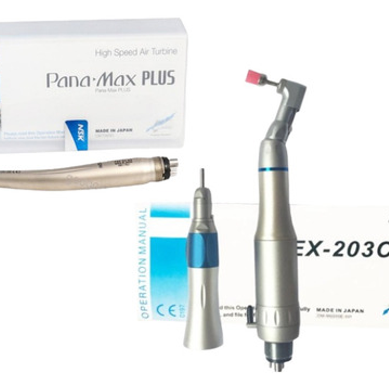 Set Micromotor + Turbina Panamax Plus 8 Spray Santiago 1