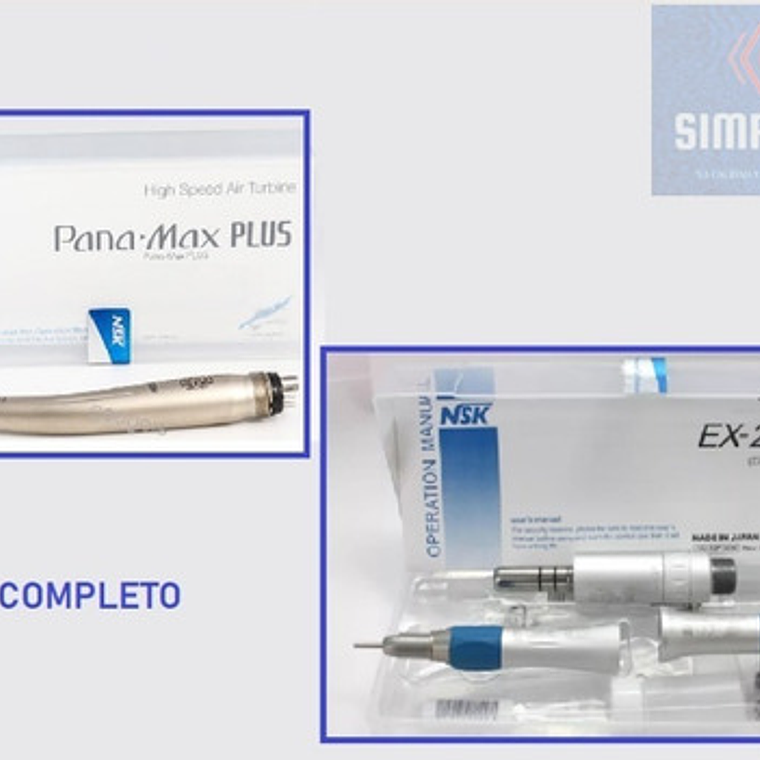 Set Micromotor + Turbina Panamax Plus 8 Spray Santiago 2