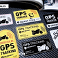 2 X Logos Gps Adhesivos Pequeños Para Motocicleta Santiago - Miniatura 2