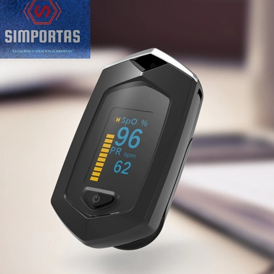 Saturometro Oximetro Recargable Colores Usb Con Estuche Stgo 2