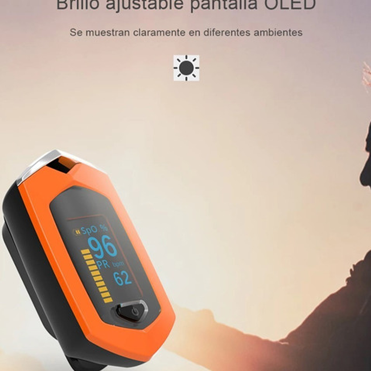 Saturometro Oximetro Recargable Colores Usb Con Estuche Stgo 12