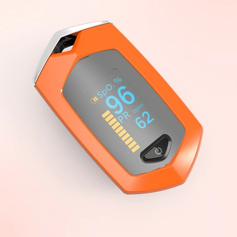 Saturometro Oximetro Recargable Colores Usb Con Estuche Stgo 17