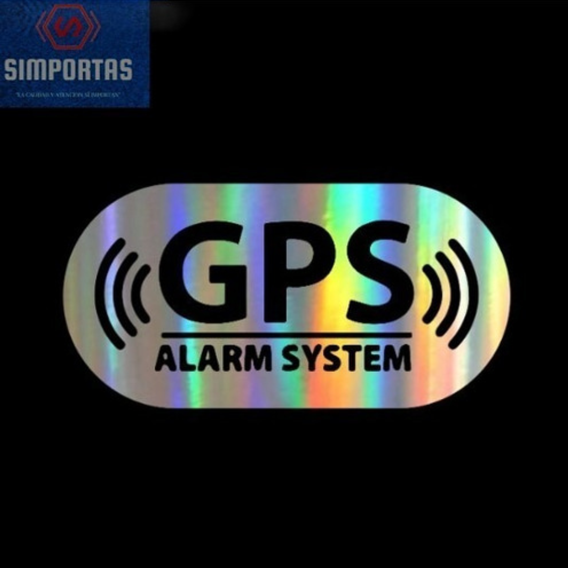 Gps Logo Adhesivo Grande Muy Reflectante 16x8cms Stgo. 2