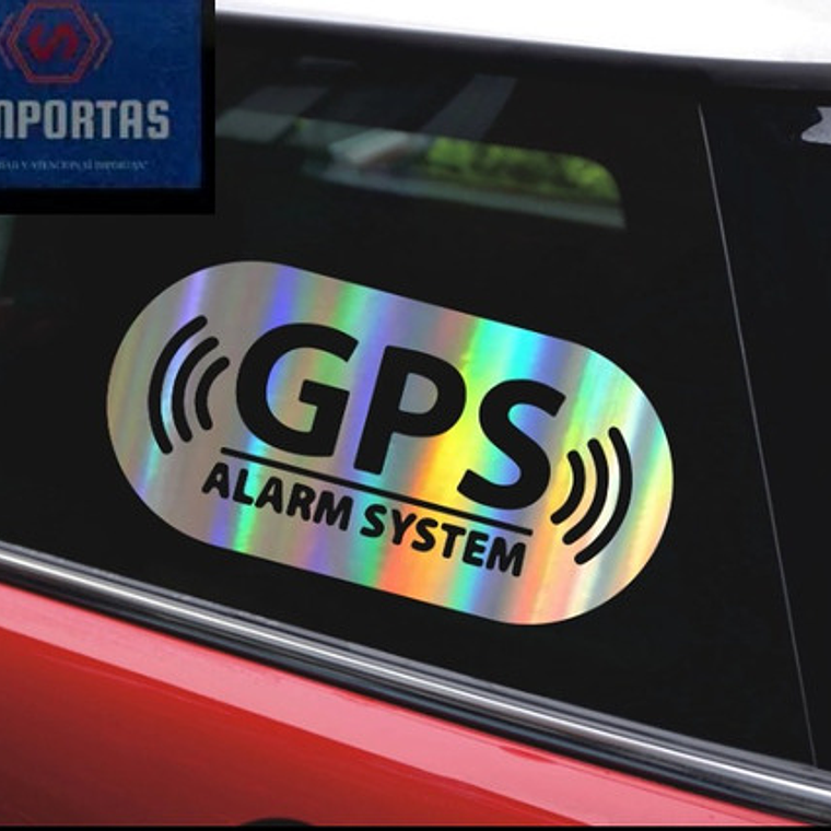 Gps Logo Adhesivo Grande Muy Reflectante 16x8cms Stgo. 3