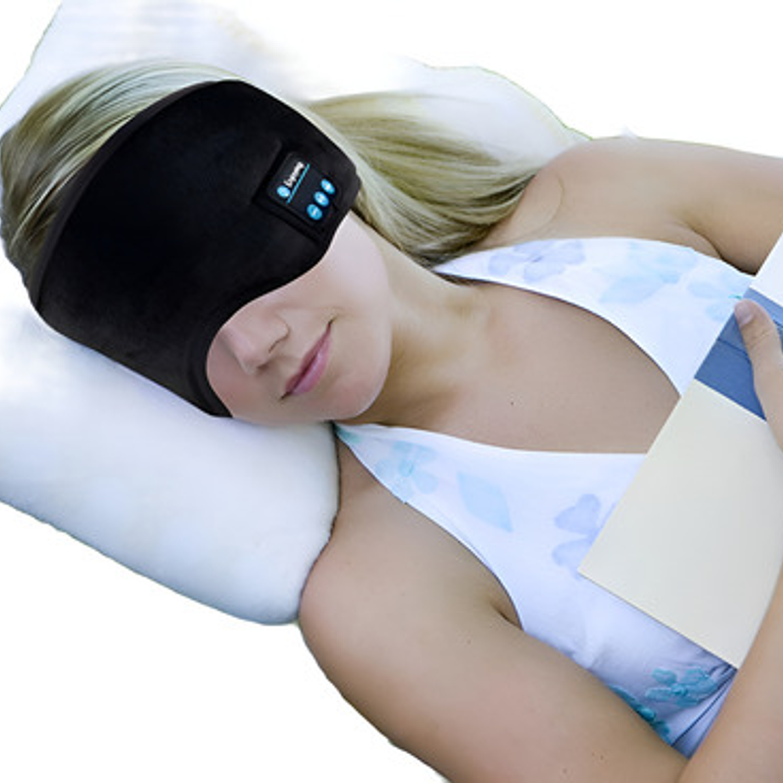 Antifaces Auriculares Dormir Bluetooth Música Micrófono Stgo 1