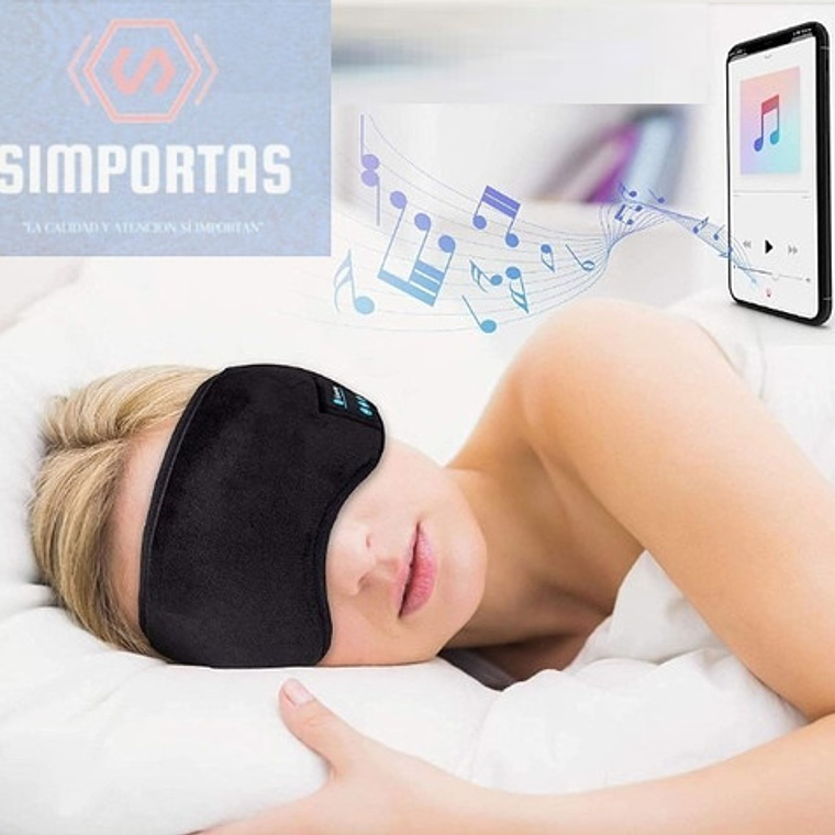 Antifaces Auriculares Dormir Bluetooth Música Micrófono Stgo 2